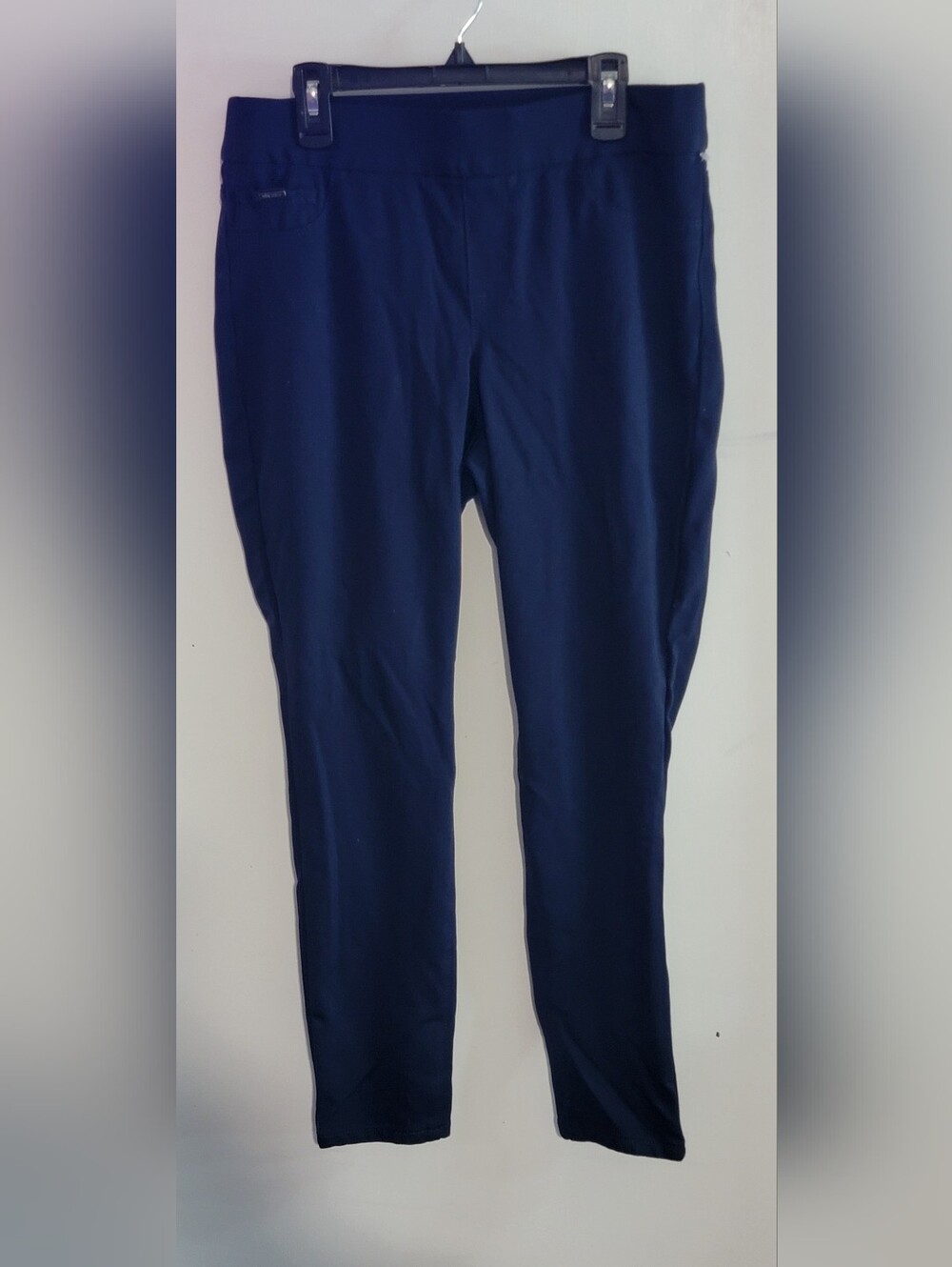 Nine West Dark Navy Ponte Pull-On Pants NWOT